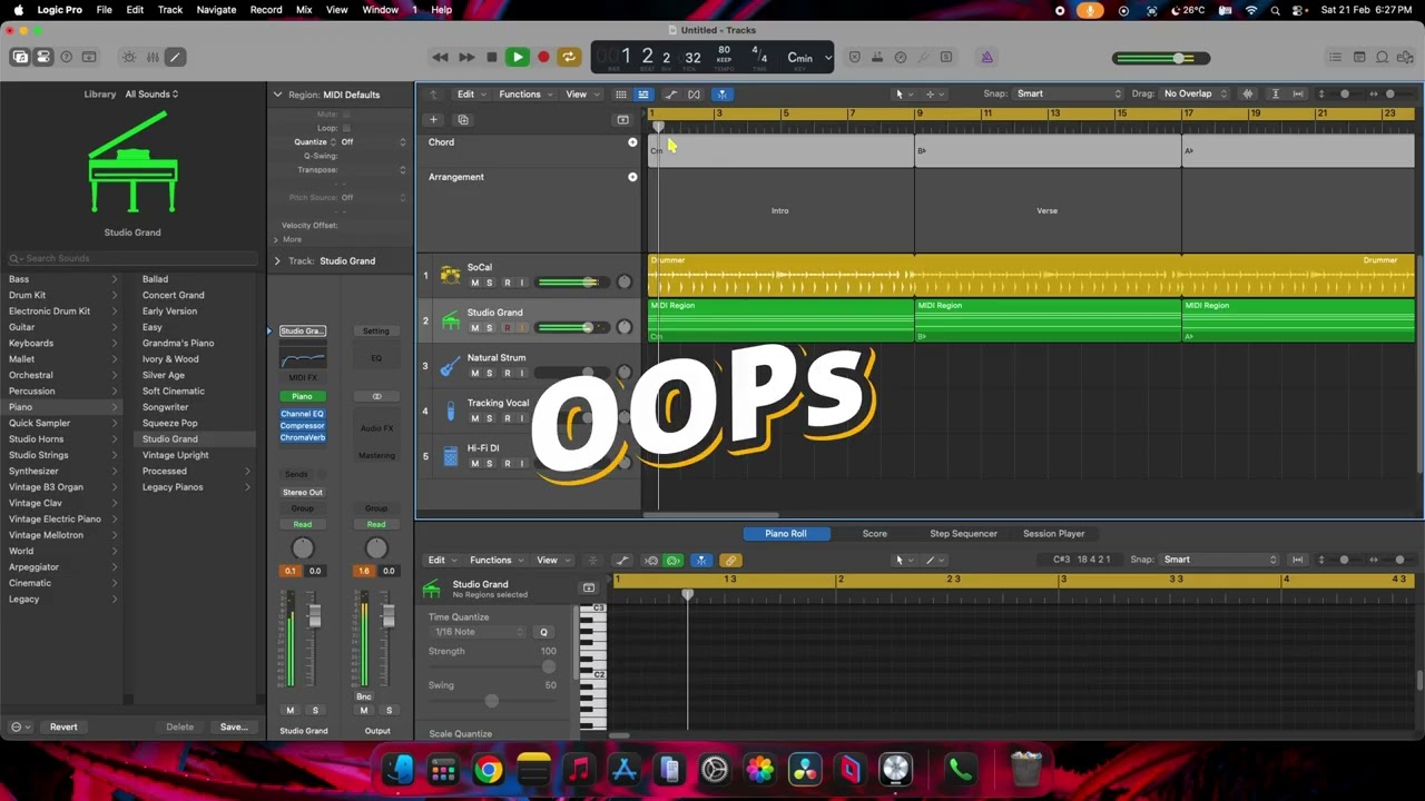 Logic Pro X Tutorial: How to Use Songwriter's Template - Part 1 (Bengali)