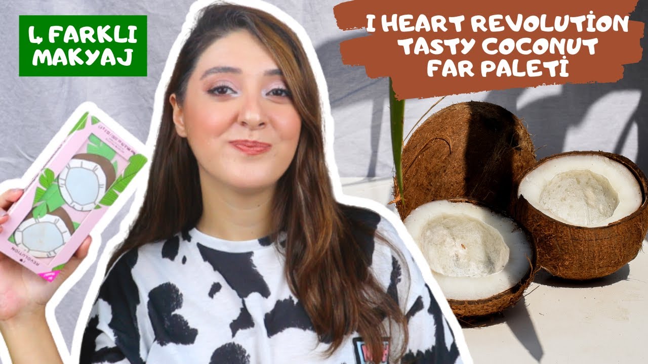 TASTY COCONUT FAR PALETİYLE 4 FARKLI MAKYAJ | Sizce Hindistan Cevizi Kokuyor mu? 🥥