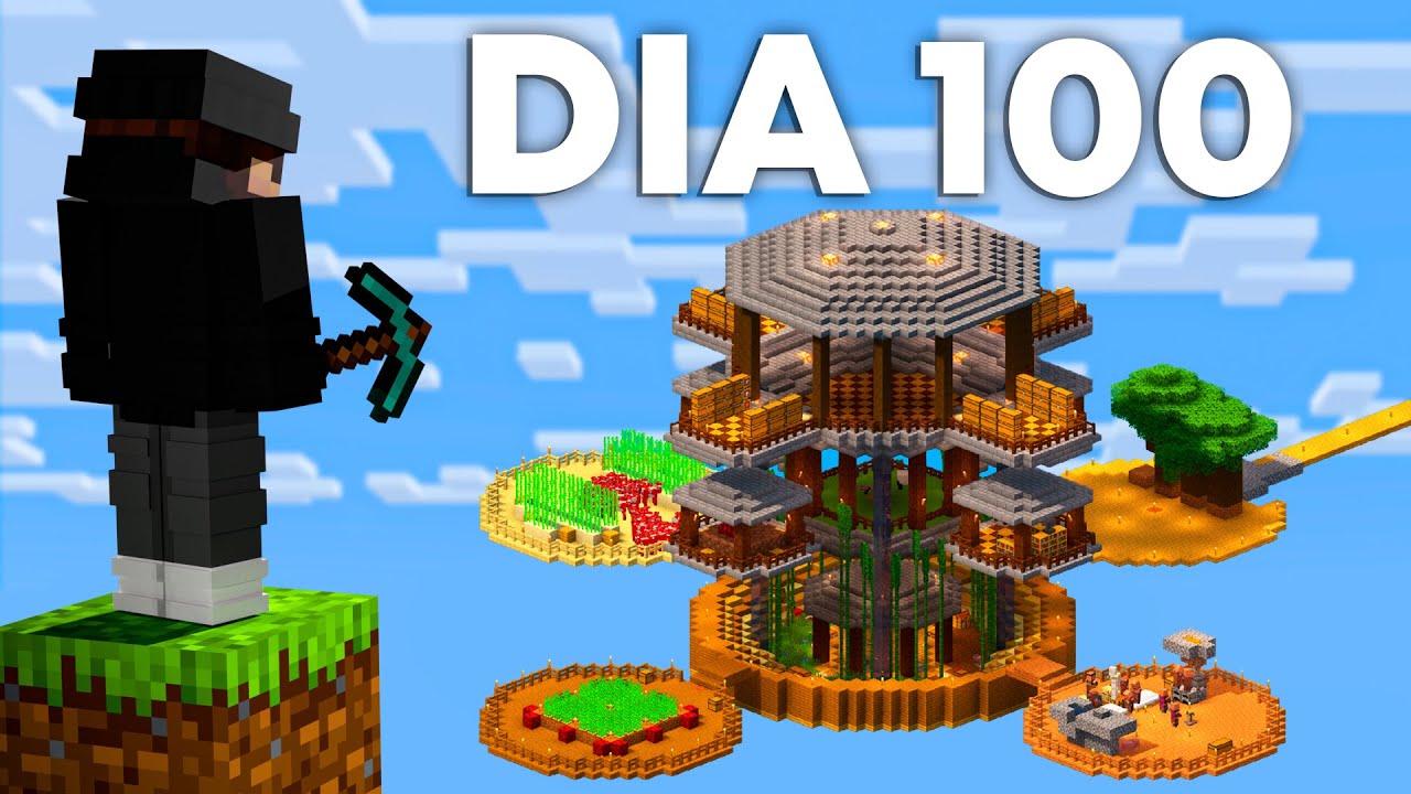 Sobrevivi 100 d&iacute;as en un ONE BLOCK en Minecraft Hardcore&hellip;