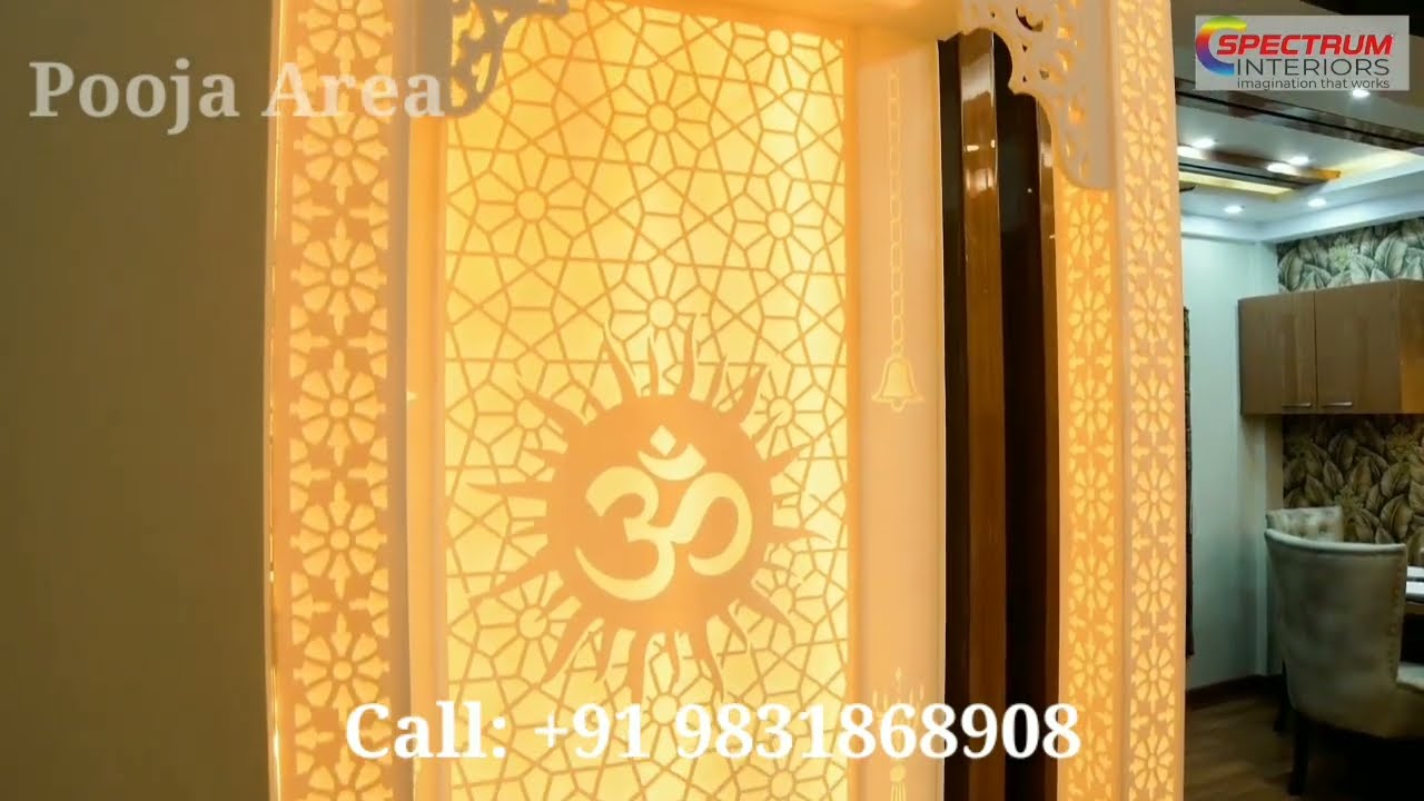 Puja Unit Design | Korean Temple Design | Best Interior Designer in Kolkata | Spectrum Interiors