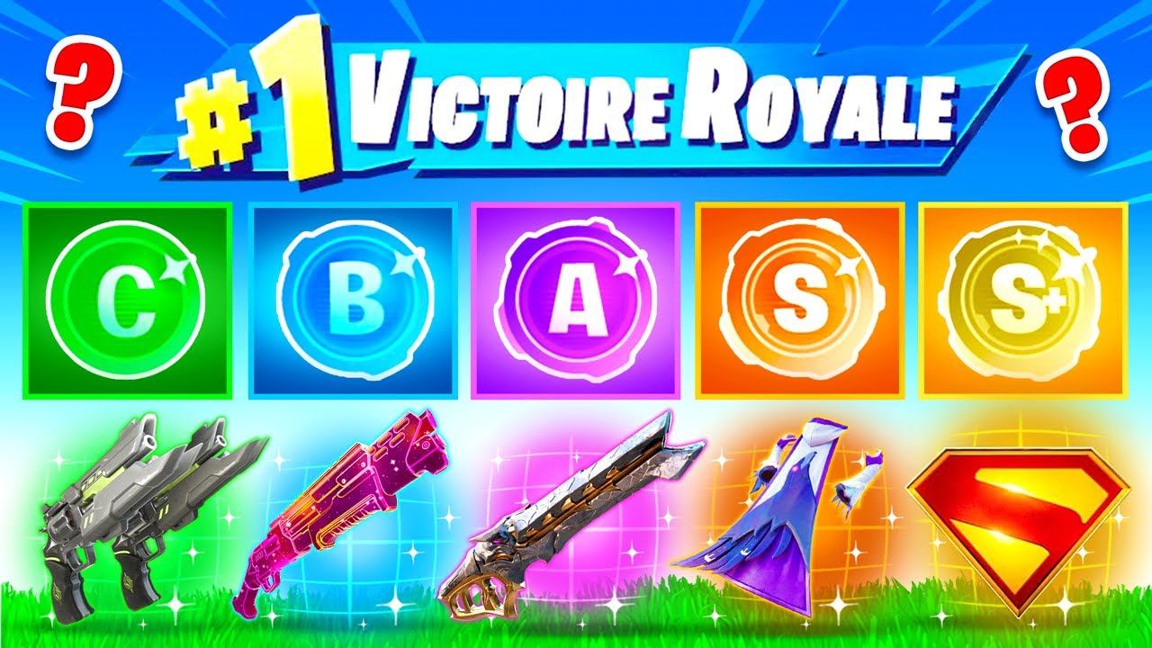 Mon RANG = Ma COULEUR d'ARMES sur FORTNITE