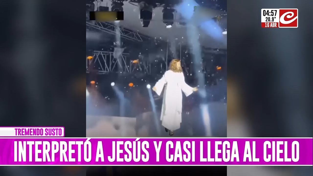 Interpretaba a Jes&uacute;s en un espect&aacute;culo... &iexcl;y mir&aacute; d&oacute;nde termin&oacute;!