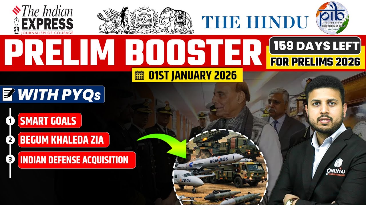 Daily Current Affairs- 1 January 2026 | The Hindu NewsPaper | Prelim Booster by Rishav Sir