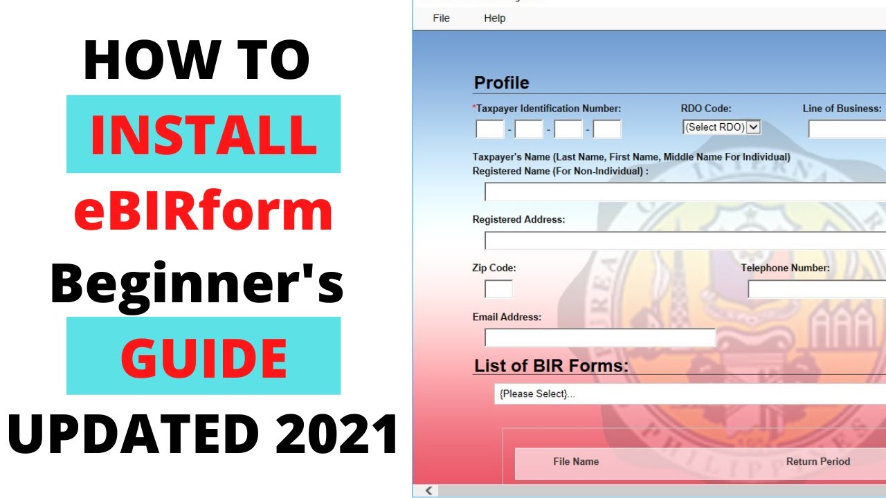 How to install ebirform [UPDATED 2021]