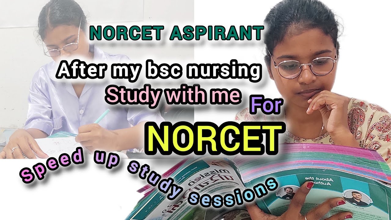 NORCET JOURNEY 📕 || study with me for norcet | study vlog speed up version |