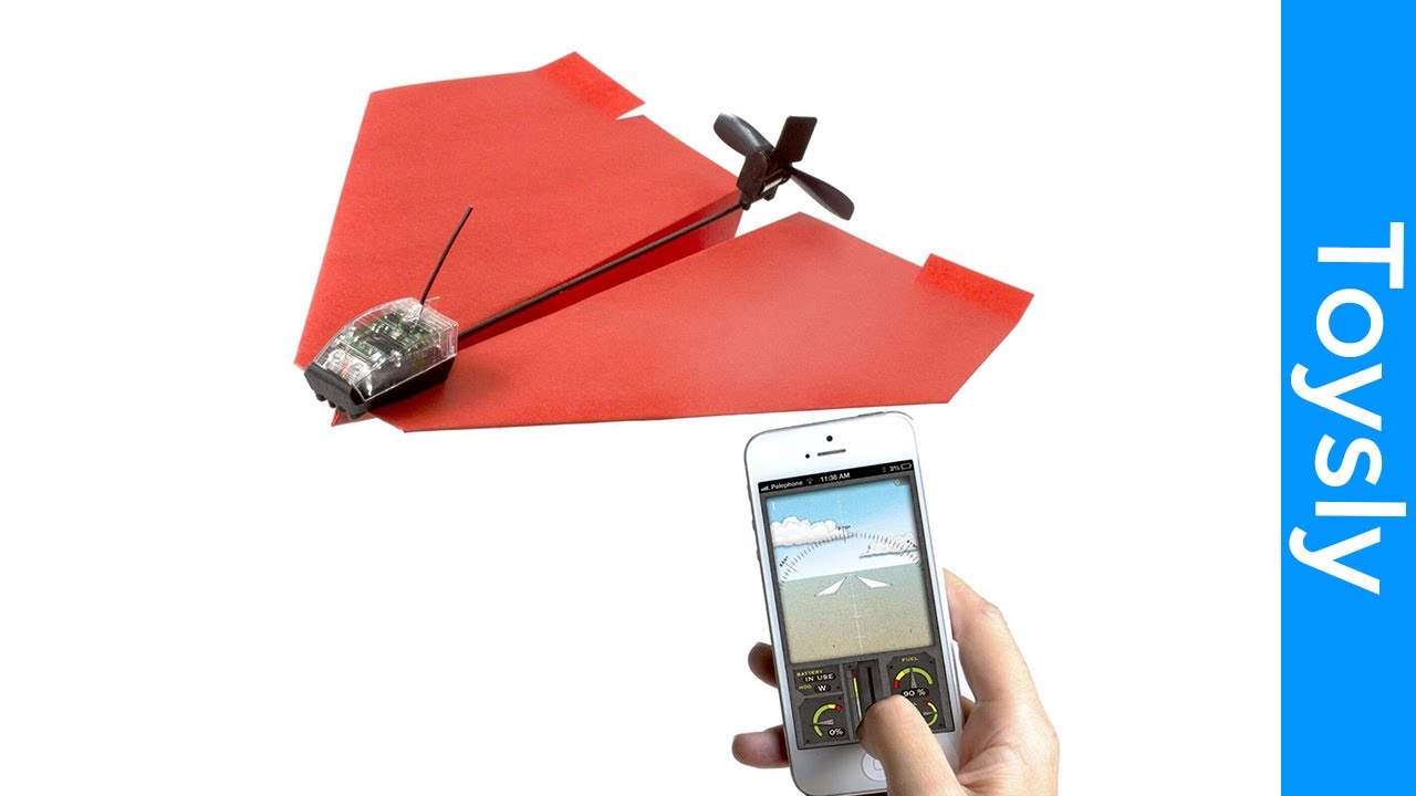 PowerUp 3.0 Smartphone Controlled Paper Airplane Bluetooth SMART iOS & Android