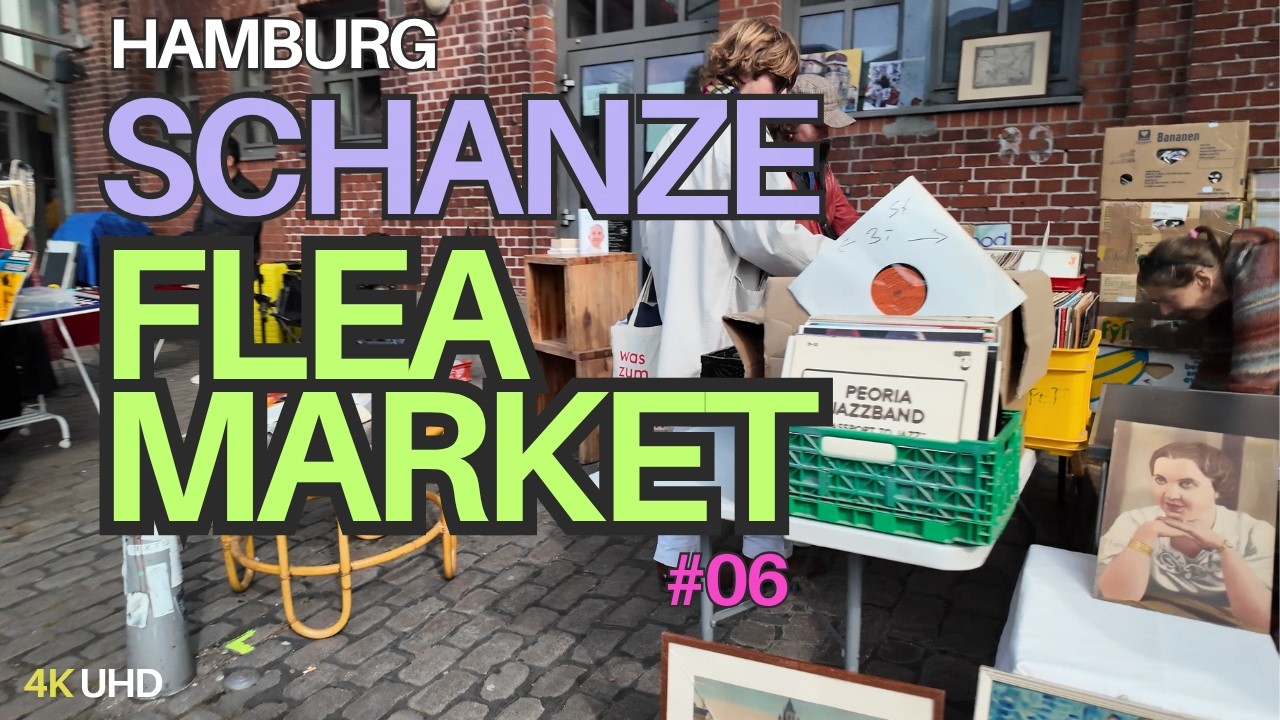 Must-See Flea Market in Hamburg 🇩🇪 Sternschanze & St. Pauli Walking Tour 4K | Street Life