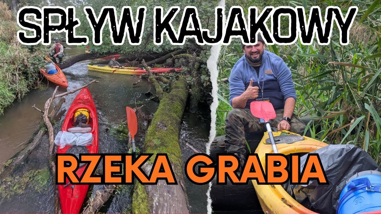 Ciężki jesienny spływ kajakowy. Nie obyło się bez kąpieli.