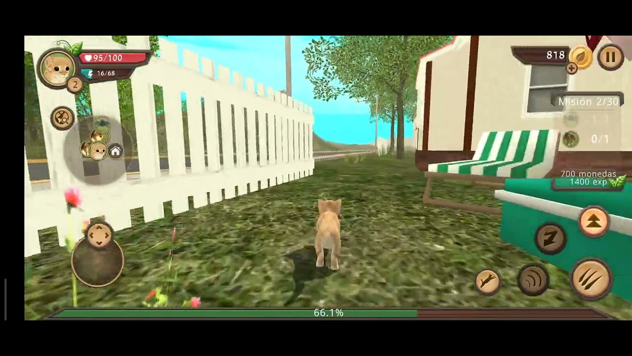 Jugando la copia de el gato demoníaco 