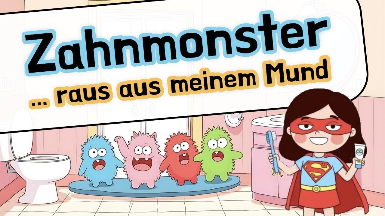 Zahnmonster.. raus aus meinem Mund! 😁 | Kinderlied zum Zähneputzen