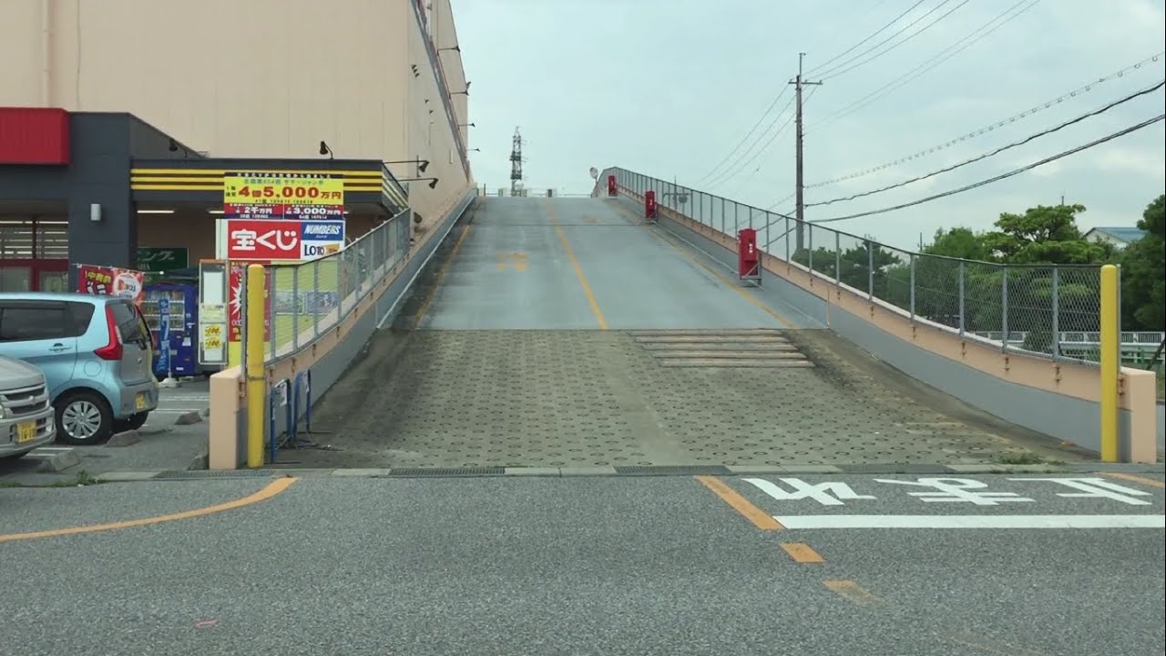MEGAドン・キホーテUNY近江八幡店 屋上駐車場（車載動画）