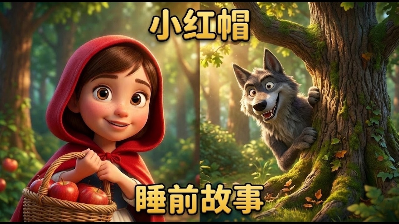小红帽 - 中文睡前故事 | 8分钟助眠动画