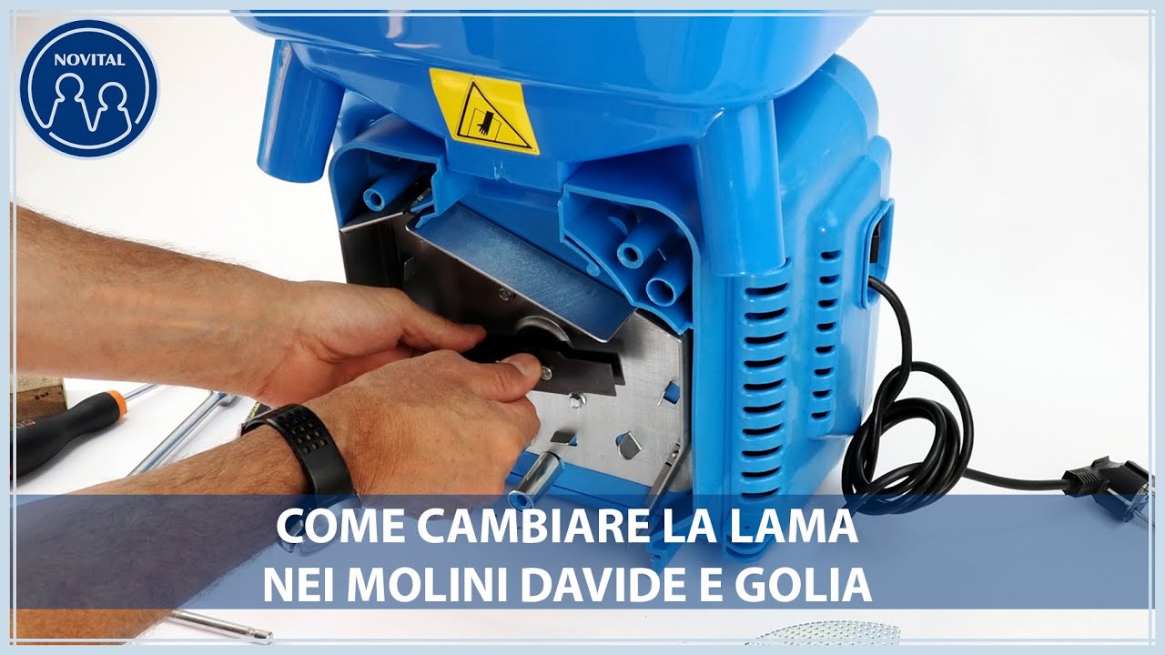 Come cambiare le lame dei molini Davide e Golia - Tutorial