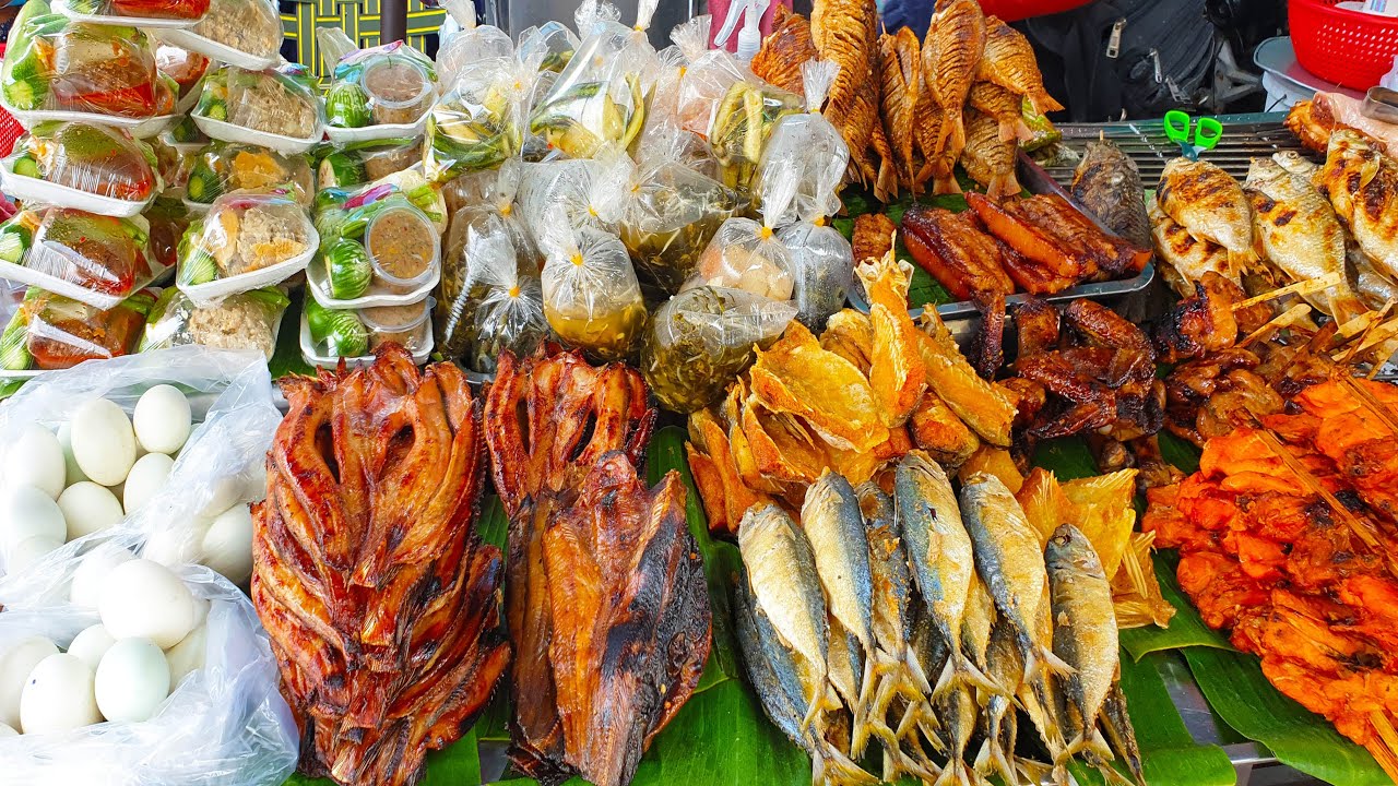 Daily Fresh Foods And People Activities - Khmer Street Food Tour 2021
