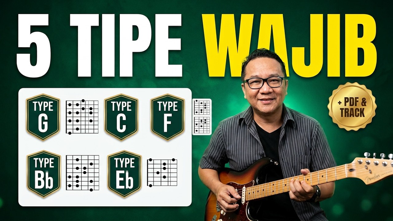 5 Type Tangga Nada Untuk Wajib Para Gitaris (With MP3 Backingtrack & PDF)