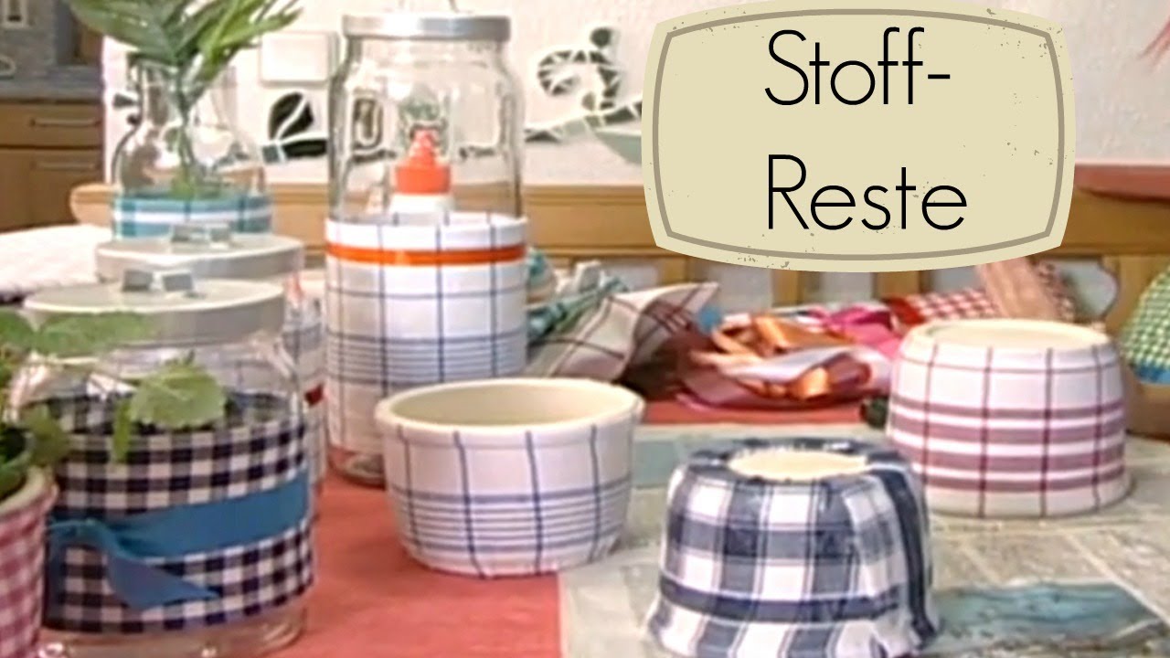 Dekostoffe und Stoffreste: Basteln mit Stoff