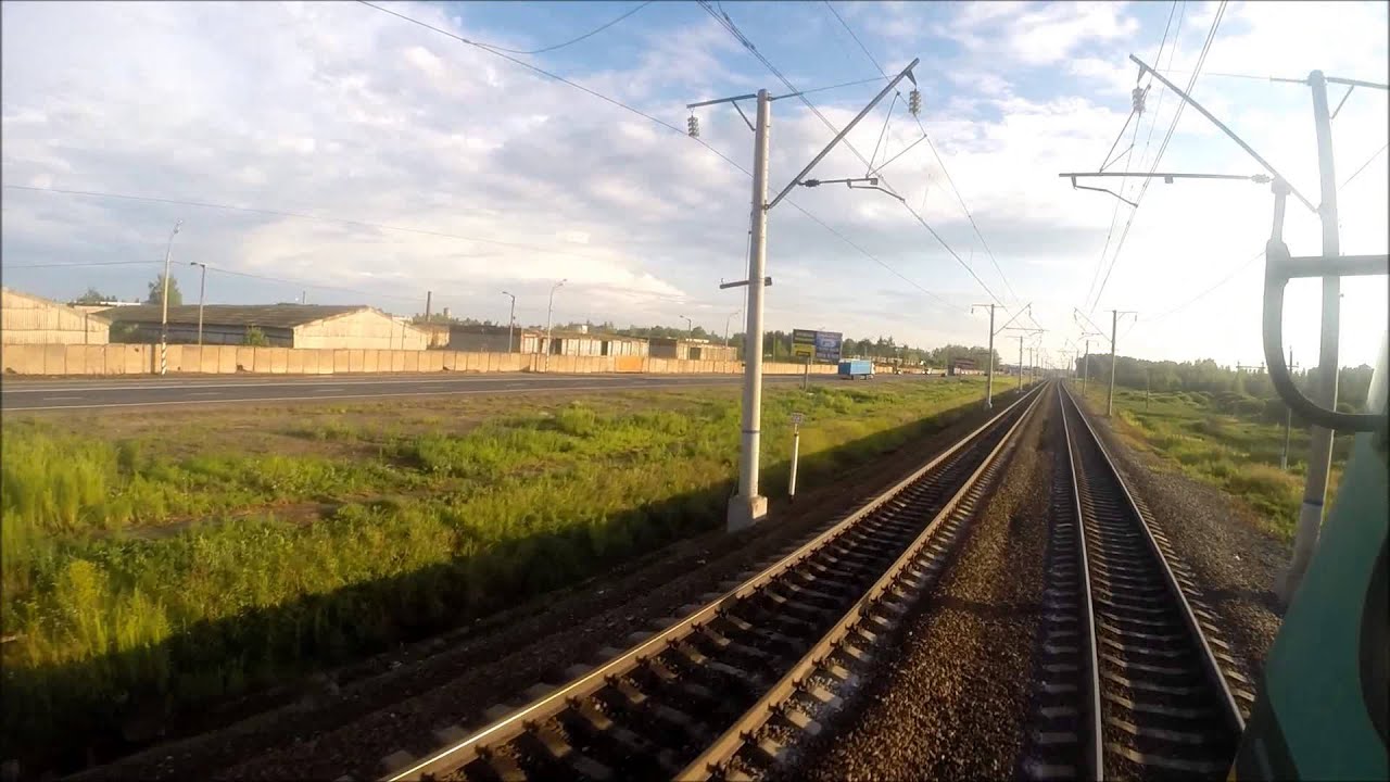 Скоростной поезд №105 Ярославль-Москва/Speed train №105 Yaroslavl-Moscow [GoPro]