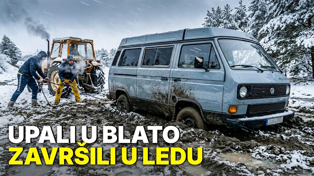 Zaglavili smo se u BLATU, skijali UZBRDO i završili u ZALEĐENOM JEZERU!