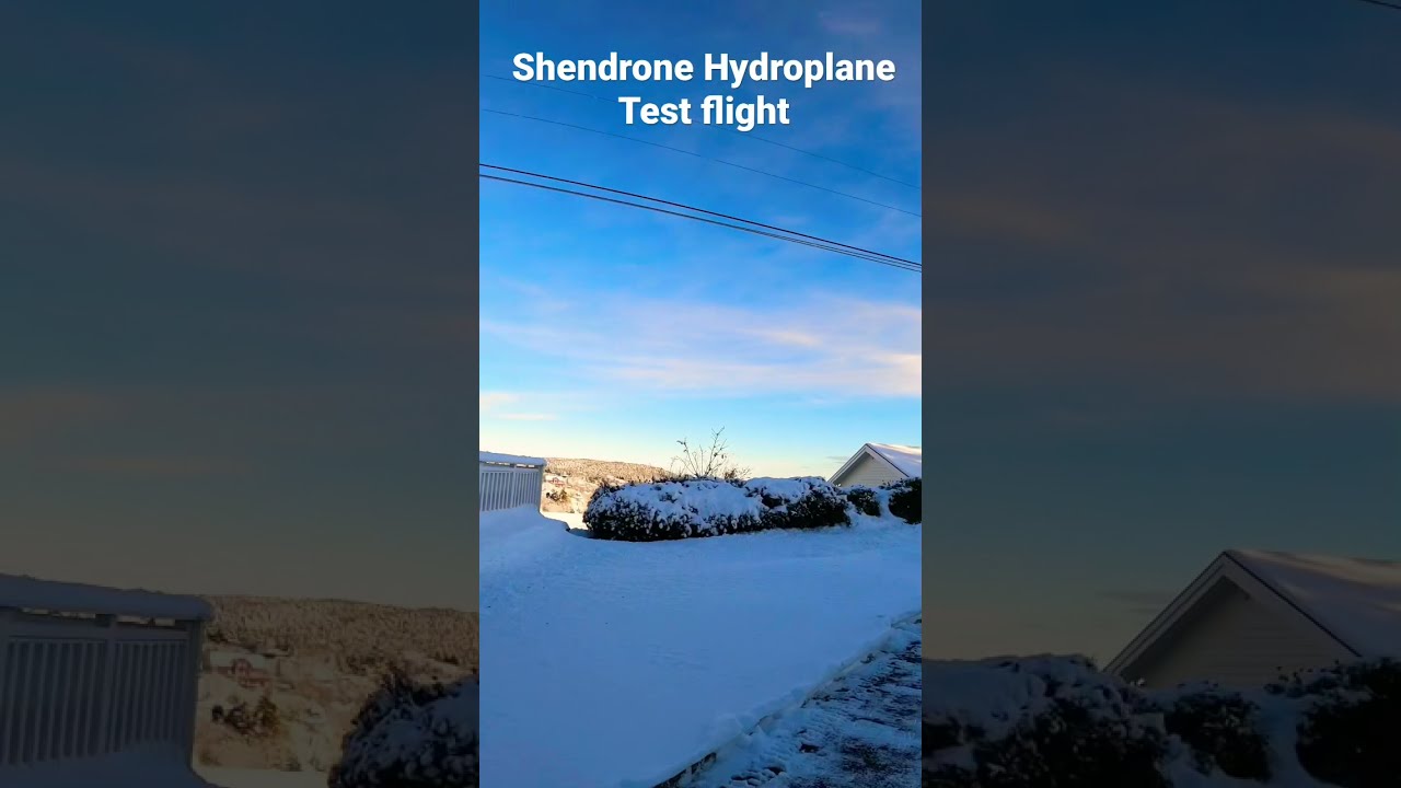 Shendrone Hydroplane test flight. Waterproof FPV drone perfect for winter flight&rsquo;s 🎄🎅🏻🧑&zwj;🎄