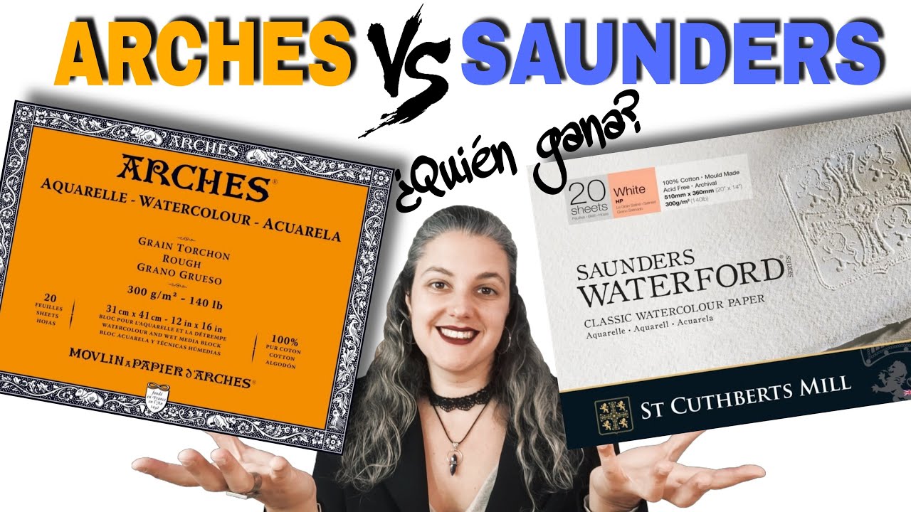 🔝¡PAPEL PARA ACUARELA! Comparo las 2 MEJORES MARCAS (Arches VS Saunders Waterford)