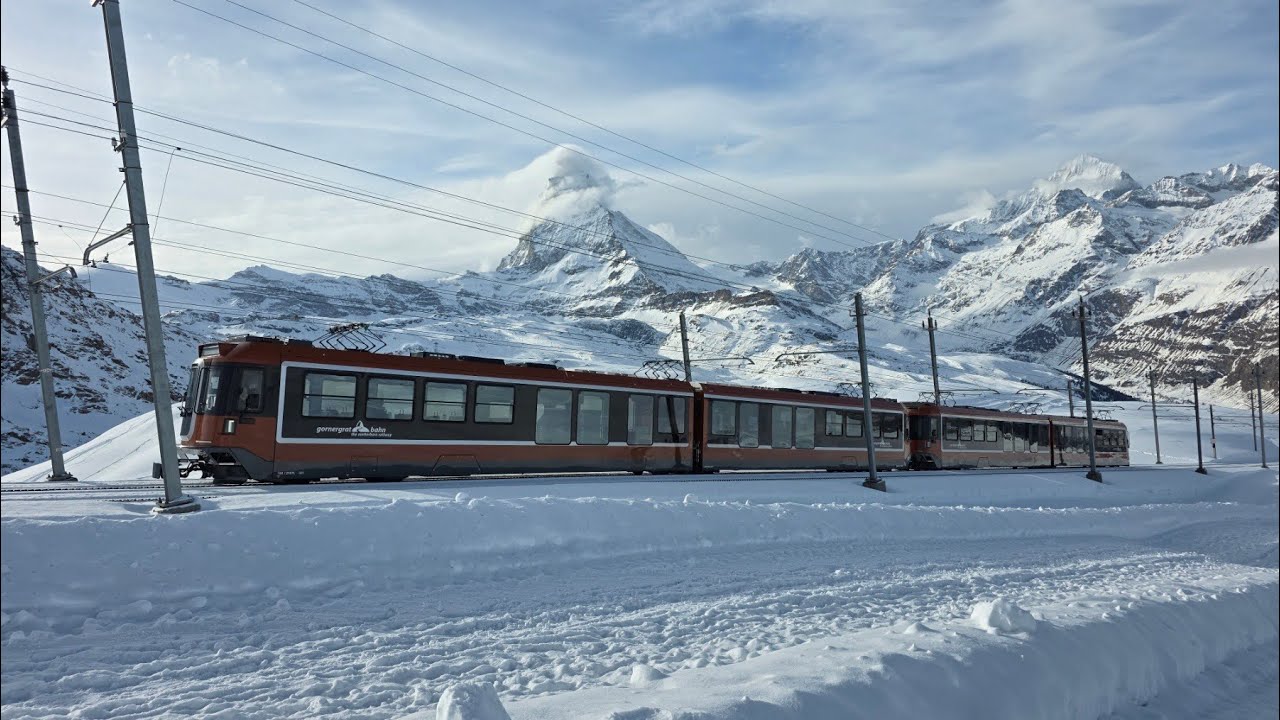 Switzerland, Zermatt - Gornergrat Bahn 3,089 m (Matterhorn Railway)