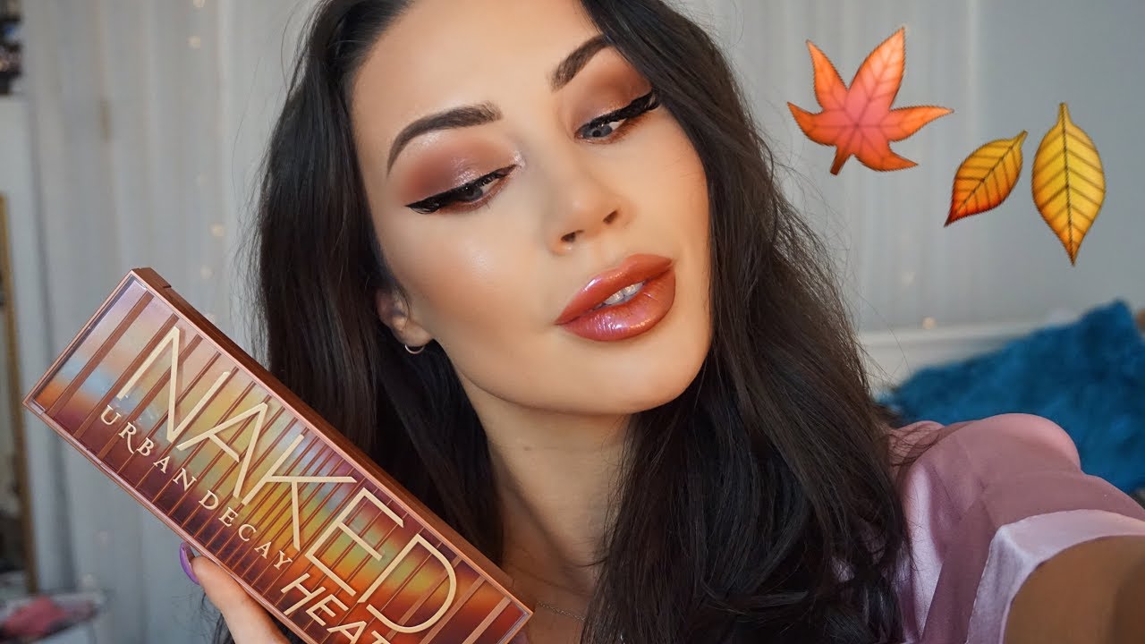 AUTUMN/FALL MAKEUP TUTORIAL USING NAKED HEAT PALETTE AND HUDA LIP STROBES