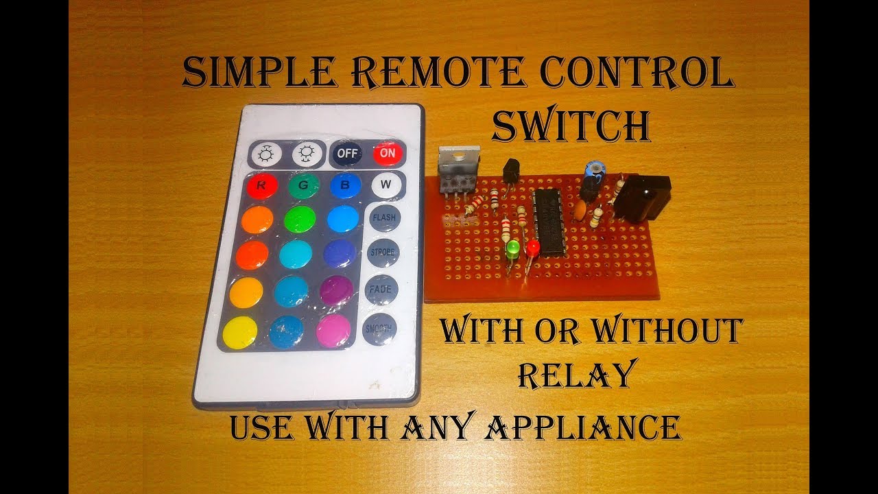 How to make remote control switch / how to make IR remote control circuit