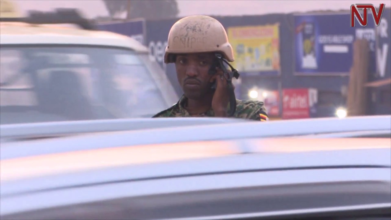 The Heavy security deployment that graced Bobi Wine's return