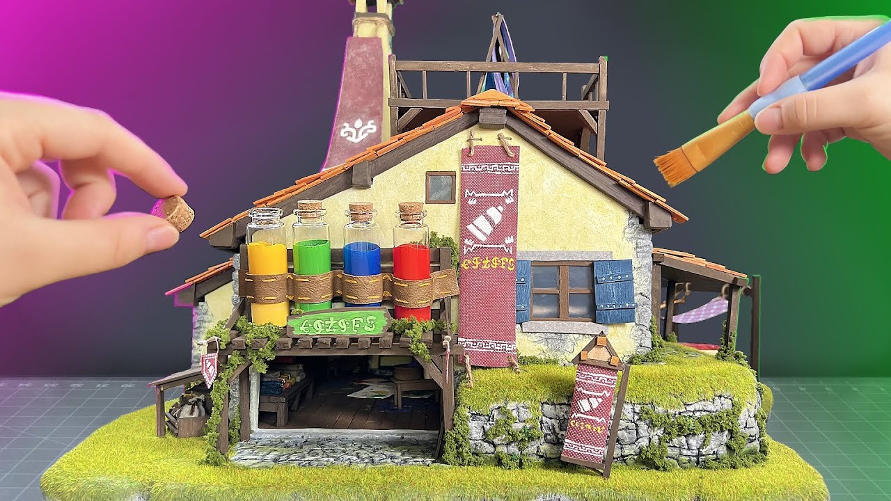 Я сделал крошечную красильню Hateno Dye Shop из Tears of the Kingdom.