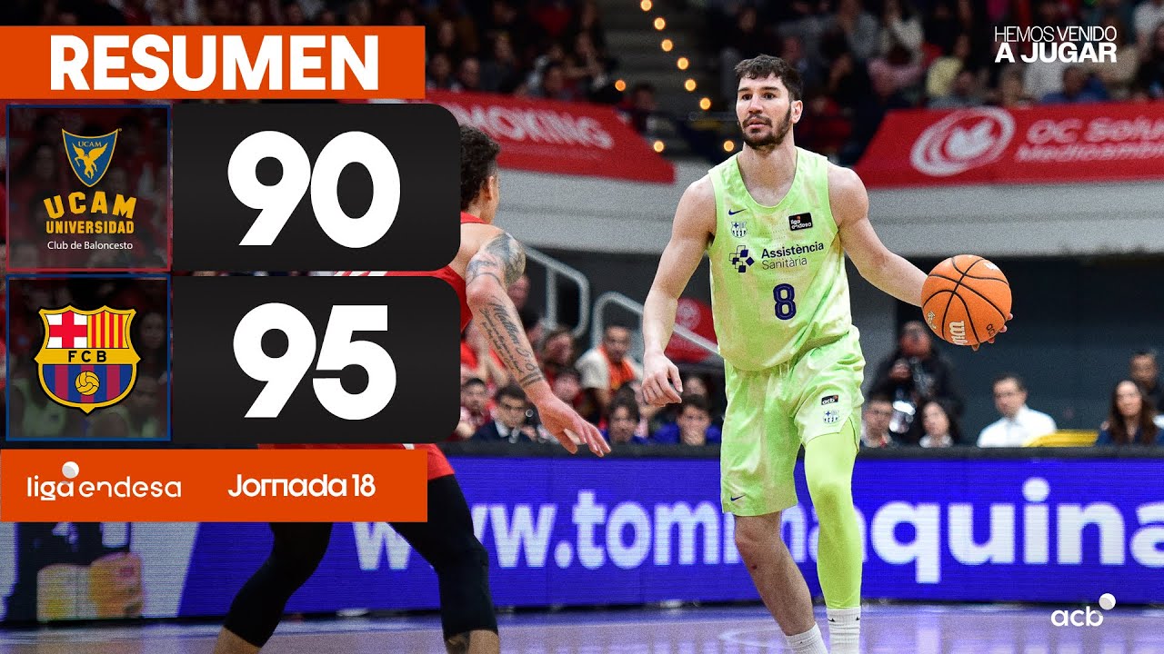 UCAM Murcia - Barça (90-95) RESUMEN | Liga Endesa 2024-25