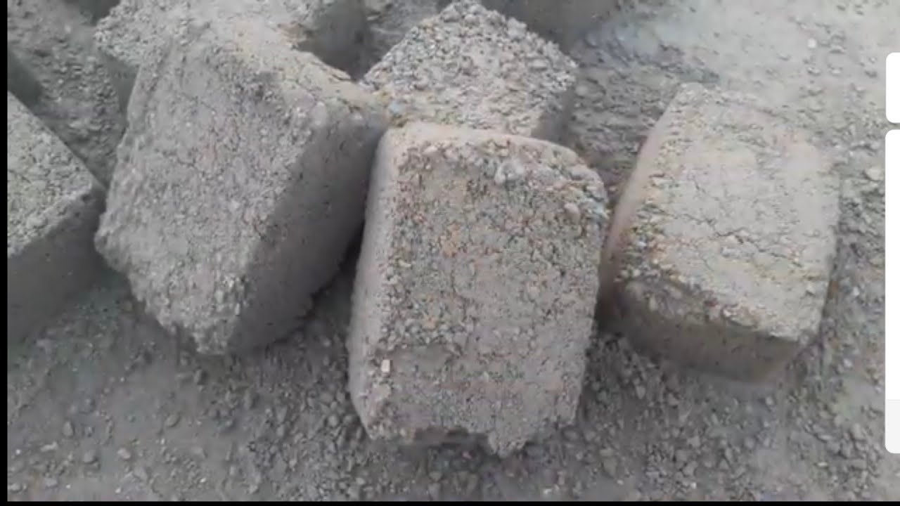 Gritty dusty grainy bricks crumbling satisfied ASMR video 
