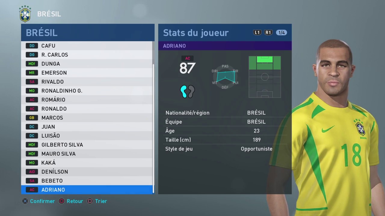 10 nations classiques PES 2019