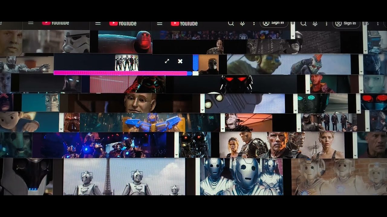 Cyberman 1 2 3 4 5 terminator 7 face Dwayne John Cena cyberpunk locutus cylon astro boy ⚫ and again