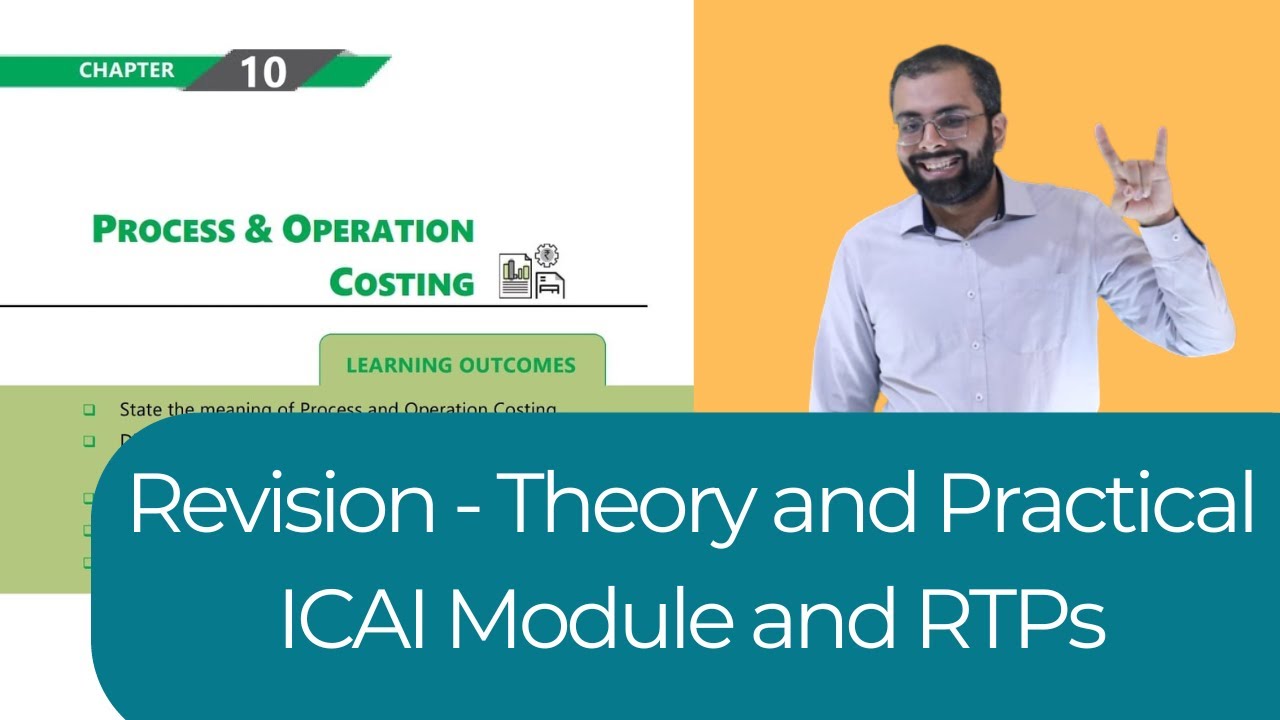 Process Costing Revision | CA Inter Costing Ch. 10 | ICAI Module and RTP Nov-20 to RTP Nov-23