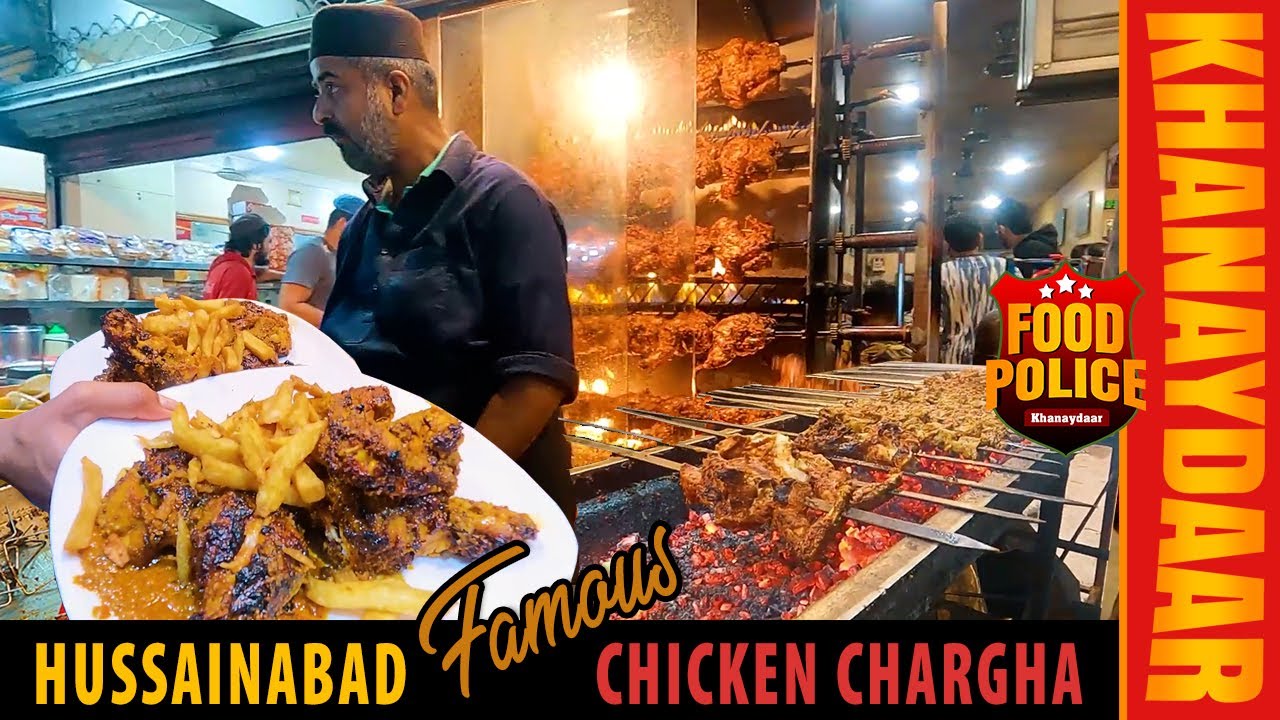 Hussainabad Famous Chicken Chargha | Ghousia Silver Spoon | Hussainabad Food Street #chickenroast