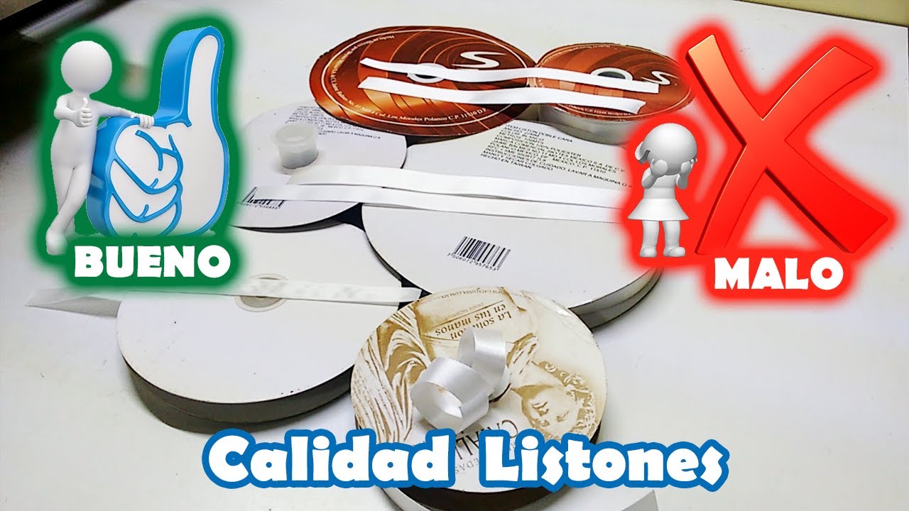 Listones buena y mala calidad para sublimar pulseras