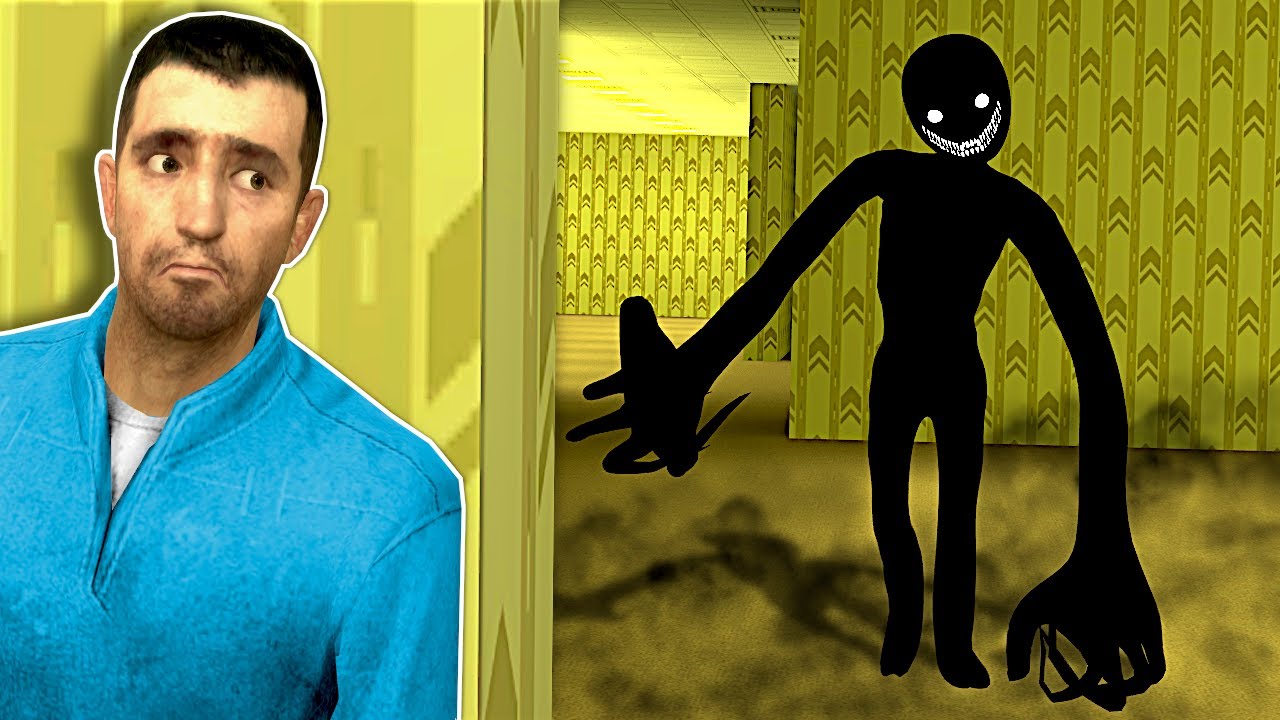 A SMILER IS AFTER ME IN THE BACKROOMS! (Garry's Mod)