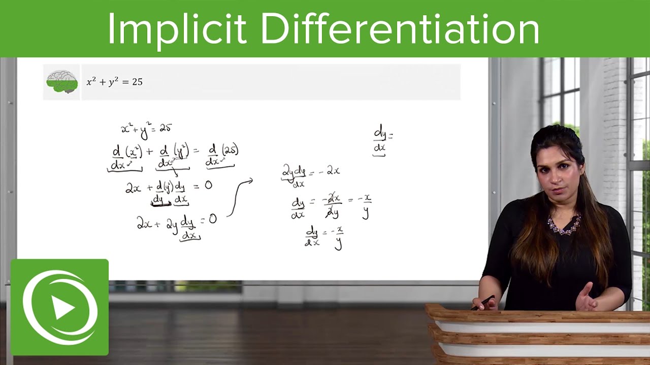 Implicit Differentiation: Example – Calculus | Lecturio