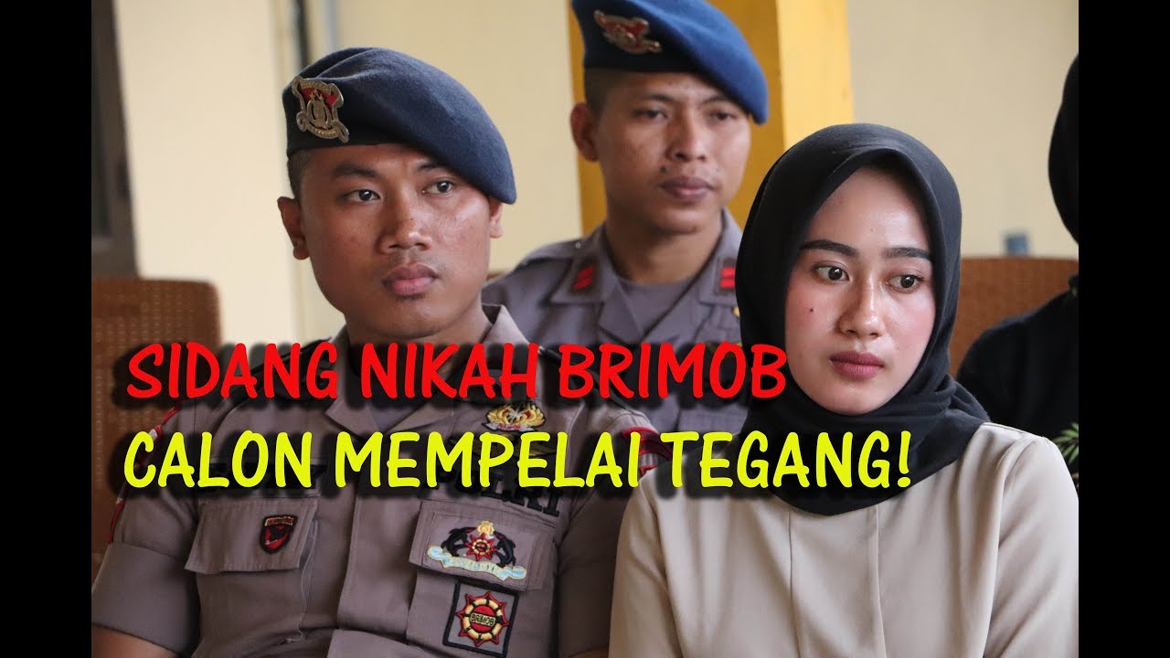 Ternyata Seperti Ini ! Sidang Nikah Anggota Brimob Polri