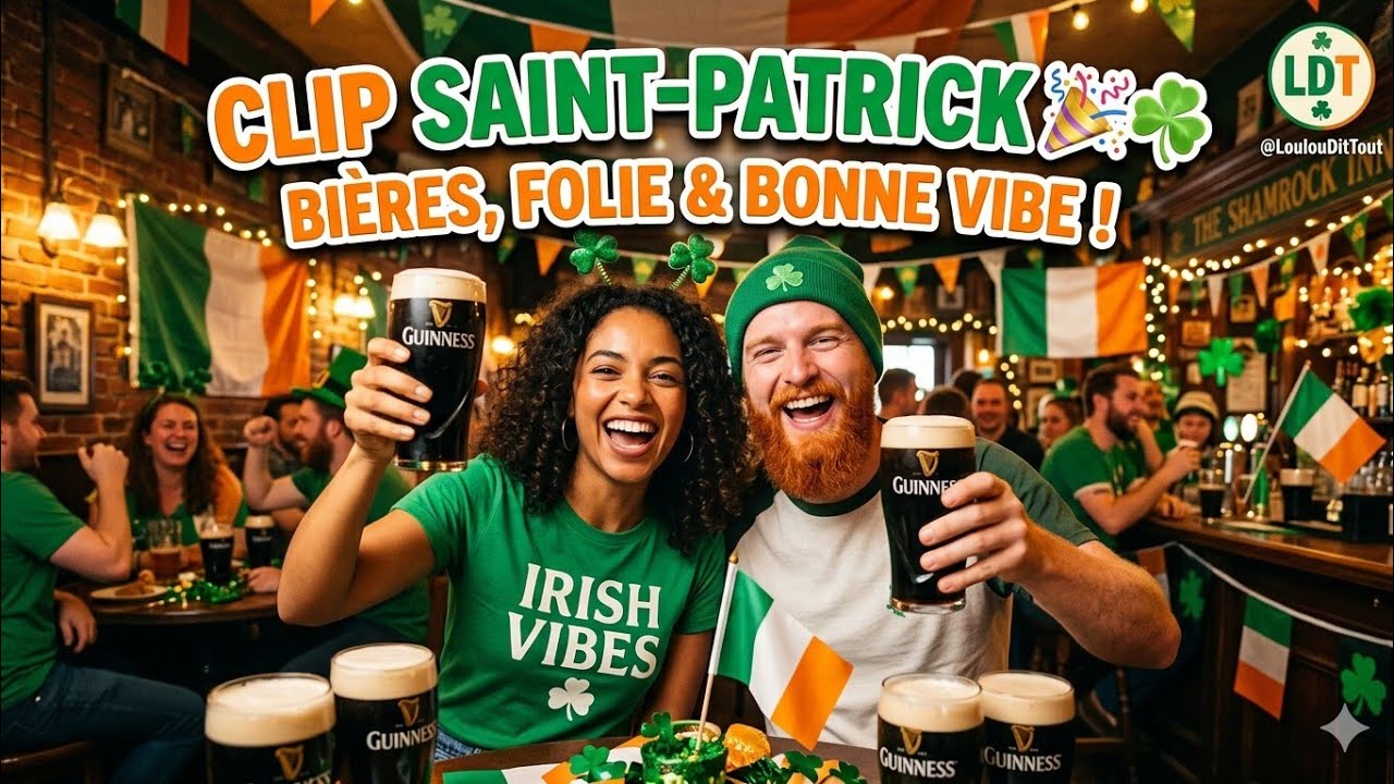 Saint-Patrick 🍀 Ambiance irlandaise, bières & bonne vibe ! @LoulouDitTout
