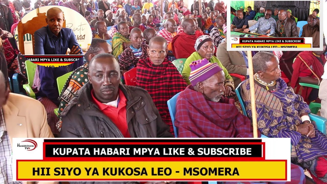 TUKIO KUBWA KUFANYIKA LEO MSOMERA