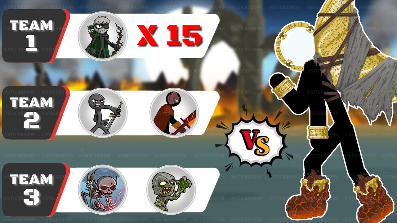 Stick War 3 : Battle of the Titans: Lunarclops vs 4 Deadly Squads⚔️ Stick War Saga Hack 💥 Stickx9999