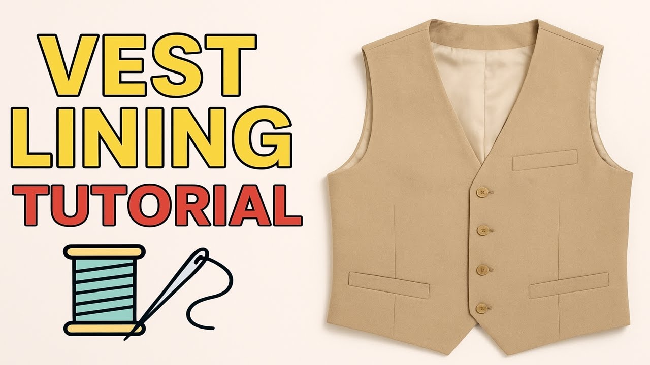 How to Make a Vest Lining ✨ | Sewing Hacks & Tailoring Techniques