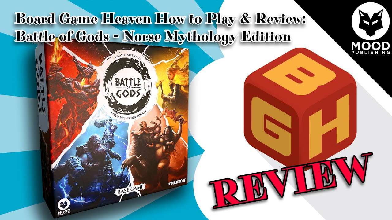 Board Game Heaven How To Play & Review 225: Battle of Gods (Mood Publishing)