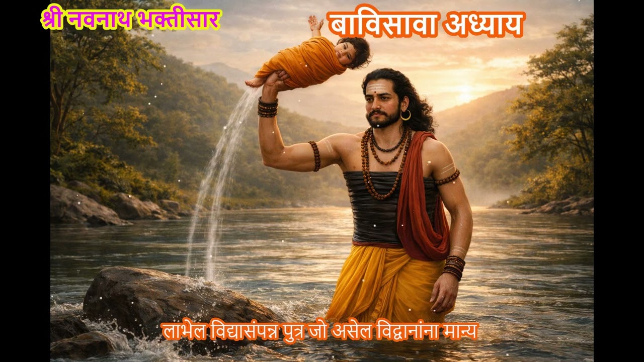 Shri Navanath Bhaktisar (BaVisava Adhyay) 📿 श्री नवनाथ भक्तीसार (बाविसावा अध्याय) ओवीबद्ध स्वरुपात 🔱
