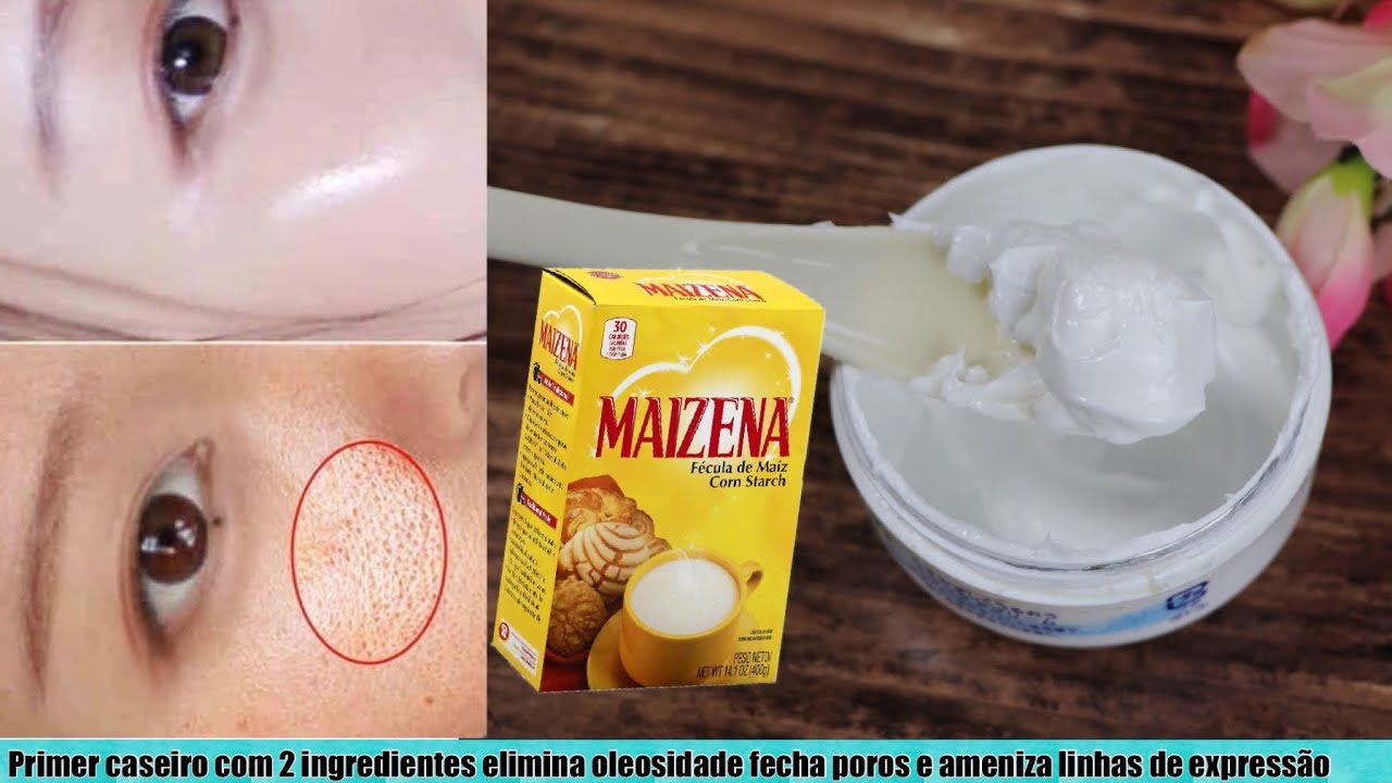 PRIMER CASEIRO COM 2 INGREDIENTES FECHA OS POROS ELIMINA OLEOSIDADE E MARCA Expressões