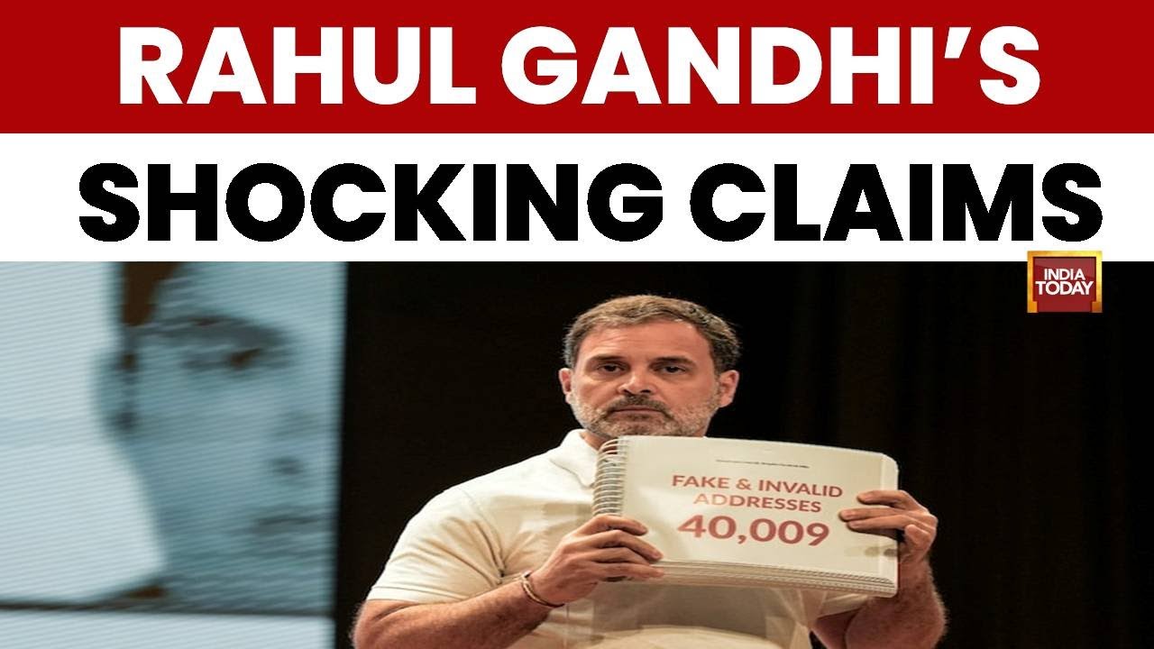 Rahul Gandhi's Haryana Bombshell: 2.5 Million Fake Voters, Brazilian Model on Rolls? | India Today