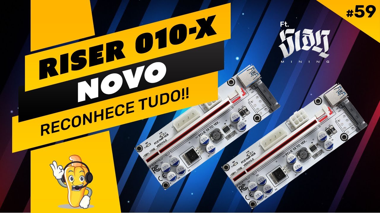 ⛏️🔝 NOVO RISER VER010-X - DONOS DE AMD RX 6000 SERIES  FICAM FELIZES - SET DE FILMAGEM SIAN MINING