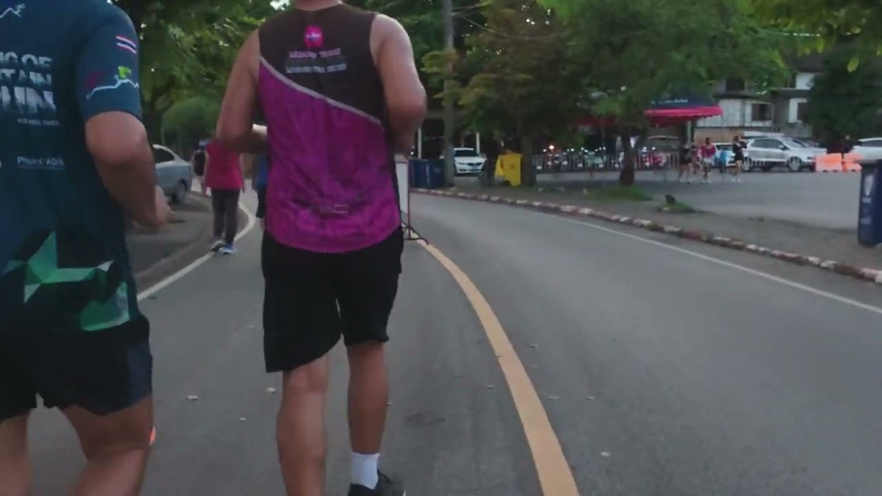Running at CMU Main Stadium Chiang Mai 