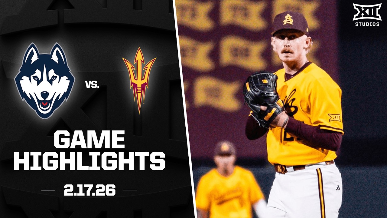UConn vs. Arizona State Highlights (2.17.26) | 2026 Big 12 Baseball